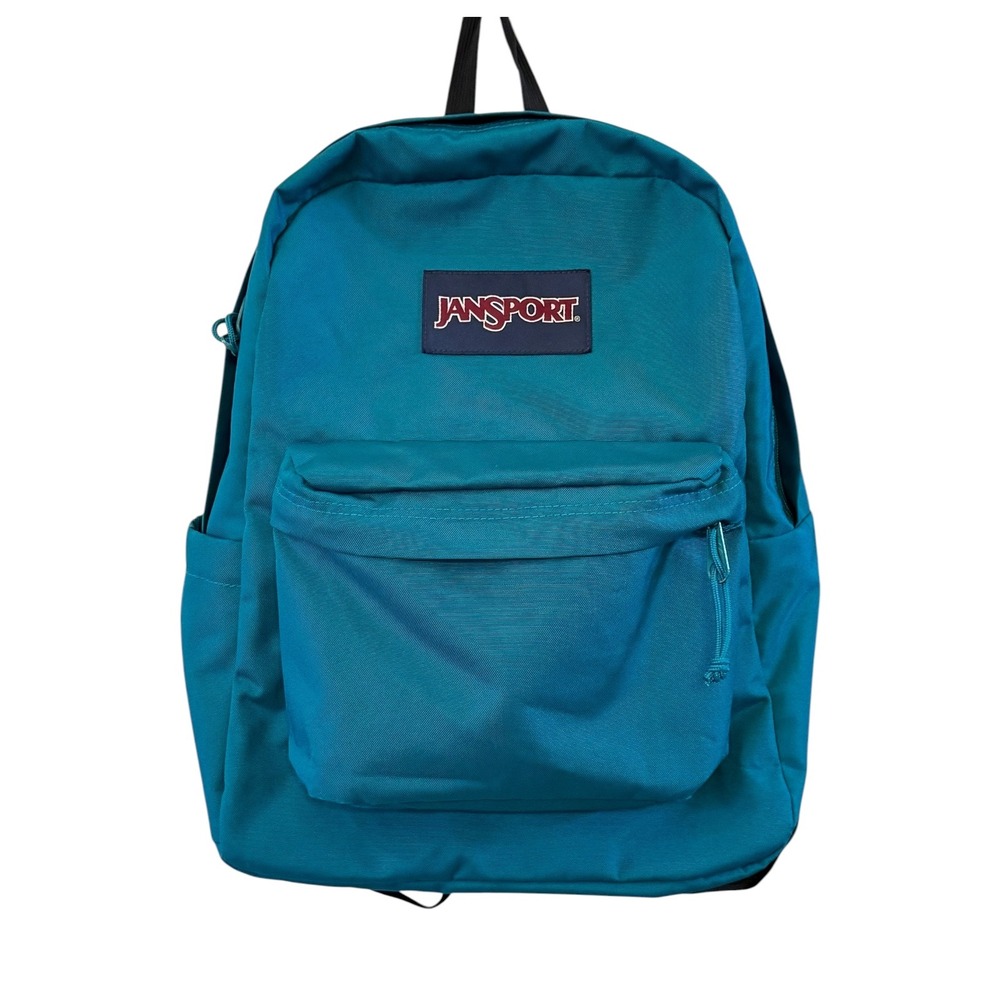 Jansport Unisex Teal Blue SuperBreak Plus School Work Travel Classic Backpack